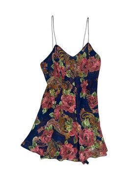 La SENZA Vintage Floral Slip Dress Size M